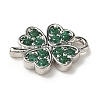 Brass Micro Pave Cubic Zirconia Charms X-KK-I276-44P-2