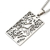 Non-Tarnish 304 Stainless Steel Pendant Necklaces NJEW-L118-02P-02-1