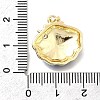 Brass Micro Pave Cubic Zirconia Pendants KK-P336-23G-02-3