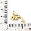 Brass Micro Pave Clear Cubic Zirconia Pendants KK-Q040-03H-G-3