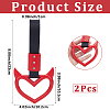 2Pcs ABS Plastic Devil Heart Rear Bumper Warning Handle Ring HJEW-SP0001-51B-2