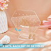 Diamond Shape Transparent Acrylic Earring Display Stands EDIS-WH0031-09B-3