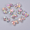 Candy Color Transparent Resin Cabochon RESI-WH0008-34B-3