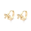 Brass Hoop Earrings EJEW-P259-19G-1