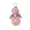 Alloy with Glass Seed Beads Pendants PALLOY-MZ00276-03-1