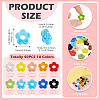 40Pcs 10 Colors Handmade Lampwork Beads LAMP-TA0001-65-4