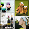 20Pcs 5 Styles Plastic Mini Western Cowboy Cowgirl Hat DOLL-CP0001-05-5