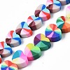 Handmade Polymer Clay Beads Strands CLAY-N008-002G-4