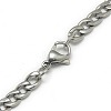 Trendy Men's 201 Stainless Steel Chain Curb Necklaces X-NJEW-L043-40P-3