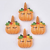 Autumn Theme Resin Cabochons Unicorn Pumpkin X-CRES-R192-06-1
