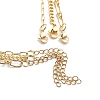 3Pcs 3 Style Brass Initial Letter L 304 Stainless Steel Pendant Necklaces Set NJEW-JN04010-6