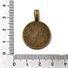 Flat Round Alloy Pendant Cabochon Settings PALLOY-N0088-28AB-NF-3