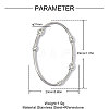 304 Stainless Steel with Crystal Rhinestone Pendants RB-OY001-80P-01-2