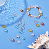 240Pcs 8 Style Transparent Spray Painted Glass Beads GLAA-FH0001-29-2