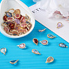 Cheriswelry 48Pcs 8 Colors  Faceted Resin Rhinestone Pendants RESI-CW0001-18-15