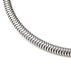 Tarnish Resistant 304 Stainless Steel European Round Snake Chains Bracelets X-STAS-J015-05-4