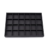 Stackable Wood Display Trays Covered By Black Leatherette PCT107-3