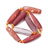 Natural Weathered Agate Beads Strands G-A311-B01-01-3