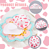 20Pcs 5 Styles Plastic Mini Western Cowboy Cowgirl Hat DOLL-CP0001-05-6