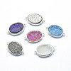 Druzy Resin Links connectors G-A172-14-P-1