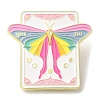Rotatable Pointer Butterfly Talking Board Enamel Pins JEWB-M029-10G-02-1