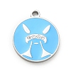 Twelve Constellations 304 Stainless Steel Enamel Pendants SA-CBAAE04-01P-08-1