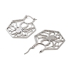 304 Stainless Steel Hoop Earrings EJEW-P271-09P-2