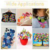 120Pcs 20 Colors 4-Hole Resin Buttons BUTT-TA0001-29B-8