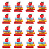 SUNNYCLUE 25Pcs Opaque Resin Pendants for Teachers' Day RESI-SC0002-42-1