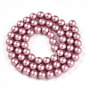 Baking Painted Pearlized Glass Pearl Bead Strands HY-N002-6mm-C01-3