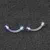 Acrylic Eyebrow Rings X1-AJEW-P084-06A-1