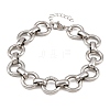 304 Stainless Steel Link Chain Bracelets for Women BJEW-Z154-01P-4