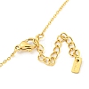Ion Plating(IP) 304 Stainless Steel Pendants Necklace for Women NJEW-A027-05G-3