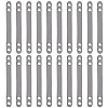 20Pcs Imitation Leather Bag Webbing Straps with Silver Color Plated Metal Eyelets for Bag Accessories DIY-NB0016-35B-1