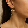 4 Pairs 2 Colors Iron Alloy Dangle Earrings EJEW-HY0001-37-5
