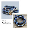 3 Strands 3 Style Natural Blue Spot Jasper Beads Strands G-YS0001-03-6