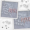 4Pcs 4 Styles Flower Pattern Self Adhesive PET Nail Art Stickers Decals MRMJ-SP0001-22-6