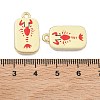Printed Alloy Pendants PALLOY-P319-07J-08-3