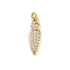 Brass Micro Pave Cubic Zirconia Charms LS-KK-H077-02G-06-1