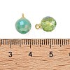 Electroplate Glass Pendants PALLOY-JF05532-04-3