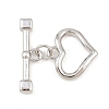Heart Brass Toggle Clasps KK-G548-43P-02-1