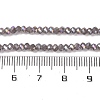 Baking Electroplate Glass Beads Strands DGLA-A039-J4mm-B06-4