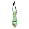 Easter Theme Rabbit Egg Glitter Felt Necktie LS-AJEW-C030-01E-1
