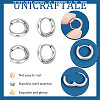Unicraftale Unisex 304 Stainless Steel Hoop Earrings STAS-UN0002-60P-06-5