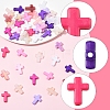 270Pcs 18 Styles Opaque Acrylic Beads SACR-FS0001-41B-2