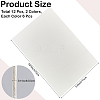 12Pcs 2 Colors 3D Embroidery Eva Puffy Foam Sheets AJEW-CY0001-02-2