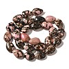 Natural Rhodonite Beads Strands G-I377-A16-3