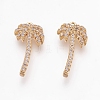 Brass Micro Pave Cubic Zirconia Pendants X-ZIRC-Q014-032G-1