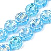 Czech Pressed Glass Beads GLAA-I061-30-1