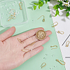 14Pcs 7 Style Brass Micro Pave Clear Cubic Zirconia Earring Hooks KK-UN0002-21-4